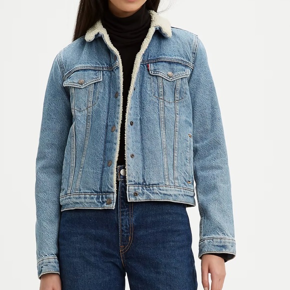 Levi Original Sherpa Trucker Jacket - Picture 2 of 6